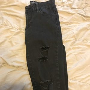 Papaya black ripped skinny jeans